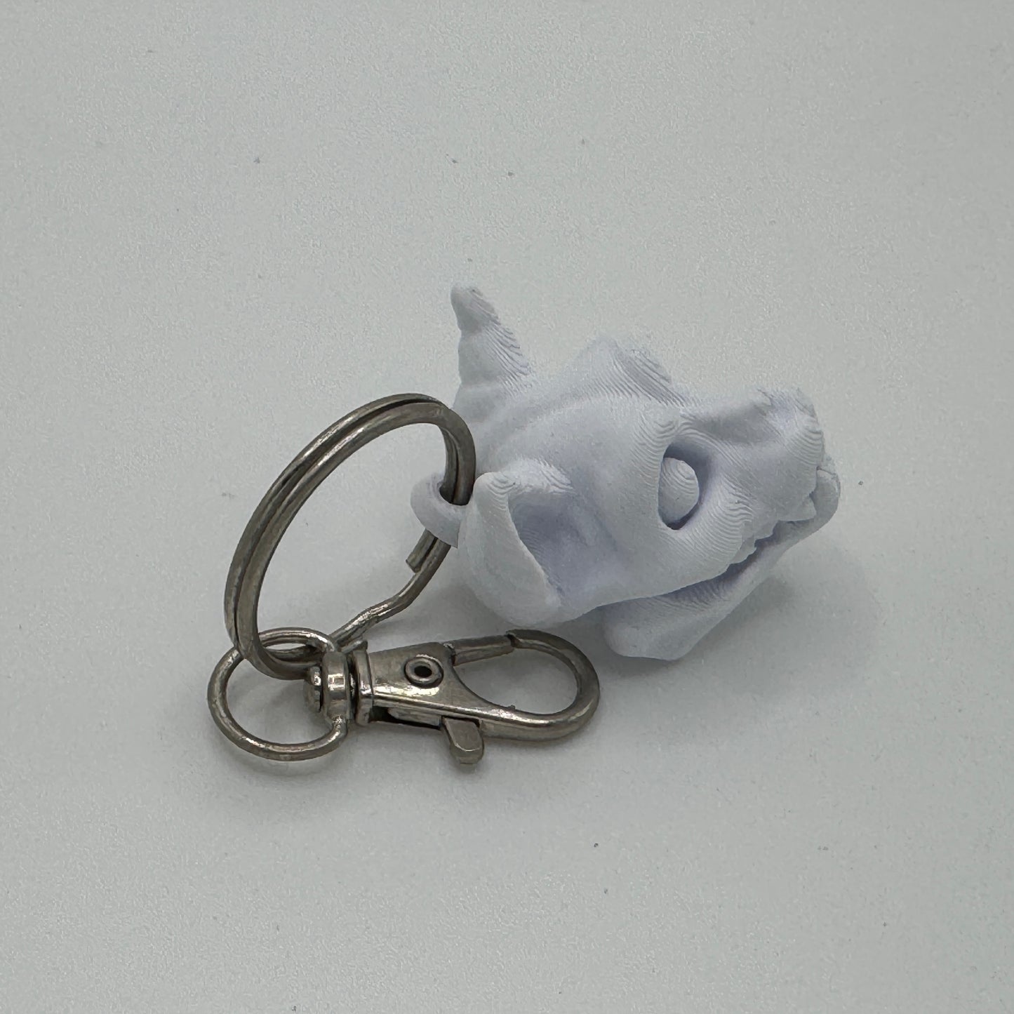 Cat Skull Keychain – Feline Bone Charm with Articulating Jaw
